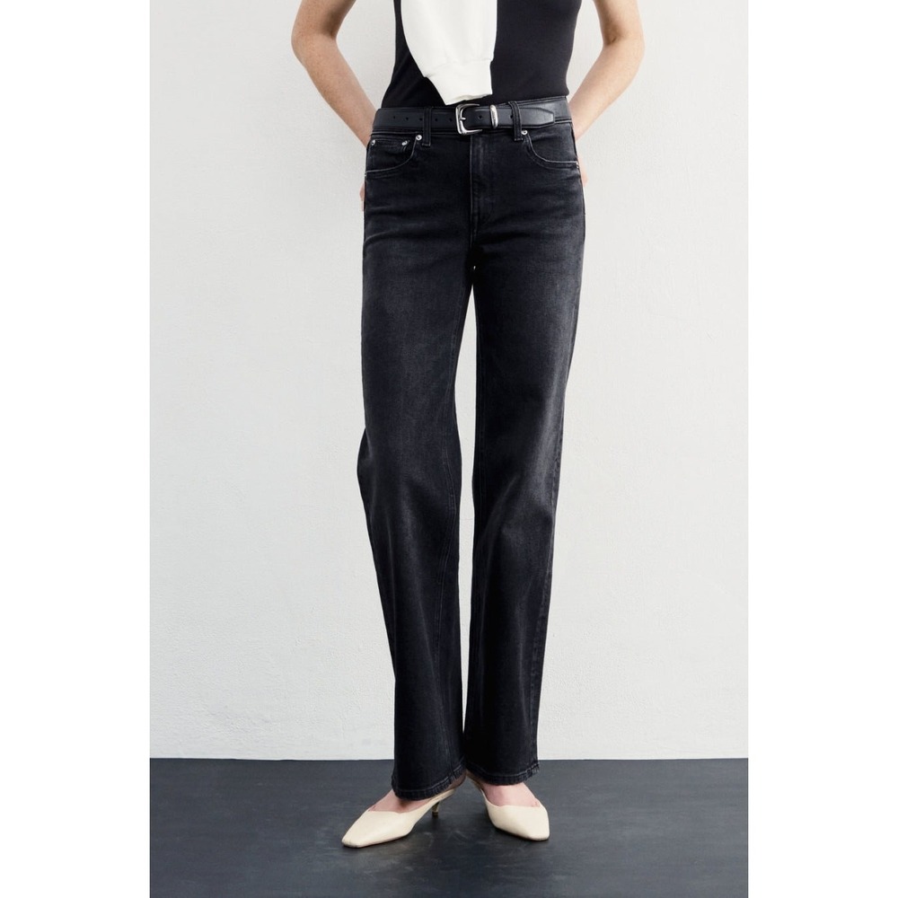 AYR The Secret Sauce 27S Date Night Faded Black High Rise Straight Leg Jeans